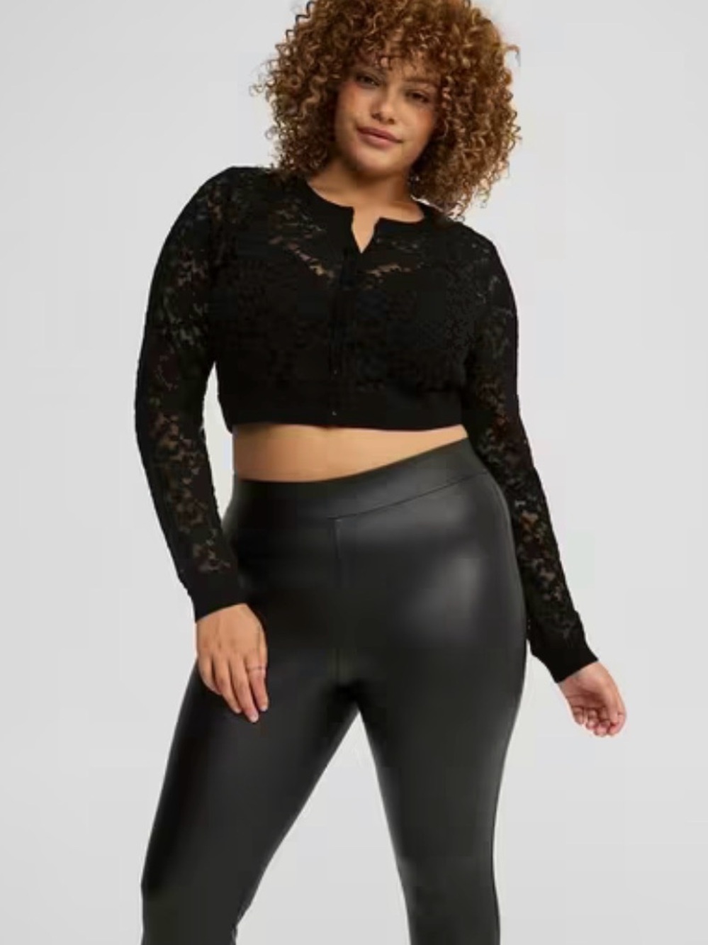 Torrid 2X Cropped Lace Button Front Shrug Whimsigoth Goth